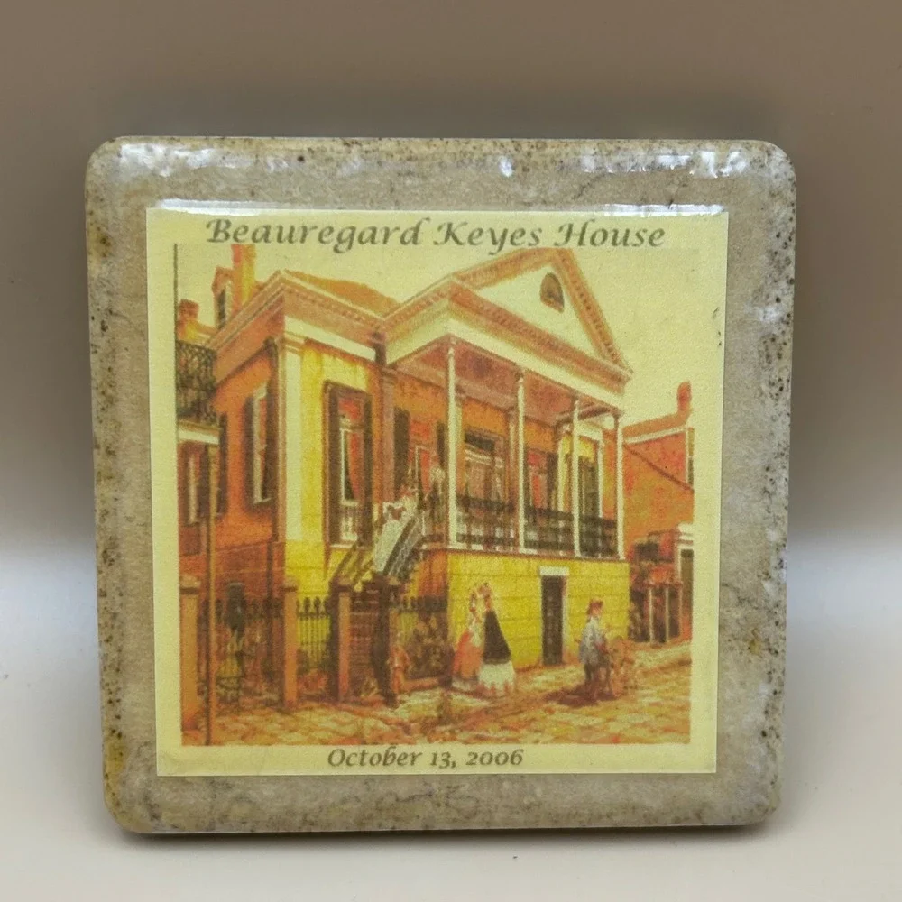 Beauregard Keyes House New Orleans Stone Coaster October 13 2006 Souvenir